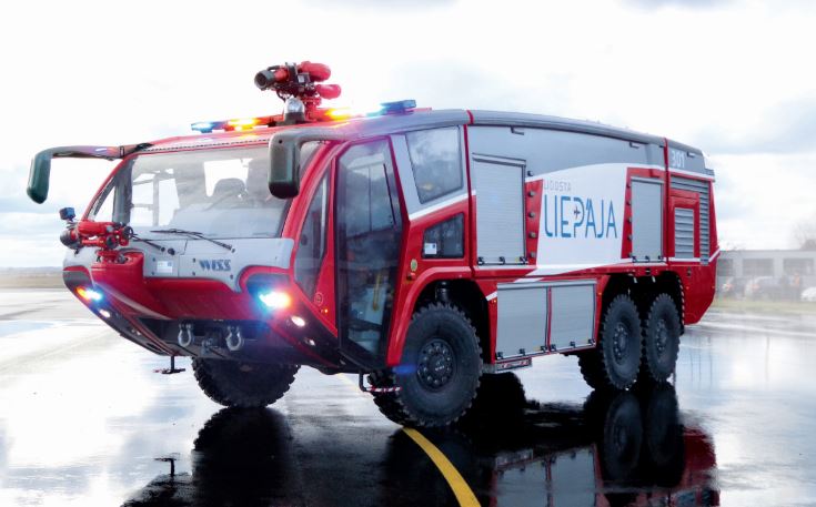 17.12.2015. Liepaja airport has received the two new aviation rescue and fire fighting vehicles!
